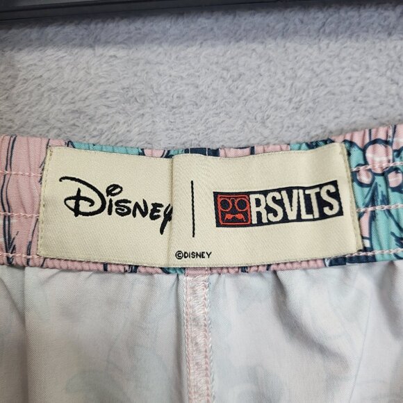 Disney RSVLTS Shorts Mens 2XL Mickey Mouse Hybrid Hawaiian Unlined Casual - Picture 7 of 9